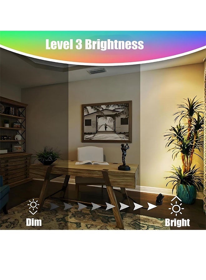 كشاف سحري RGB مع جهاز تحكم عن بعد، 16 خيارًا للألوان، أوضاع ديناميكية وسطوع قابل للتعديل لتزيين المنزل/المناسبات - Image 4